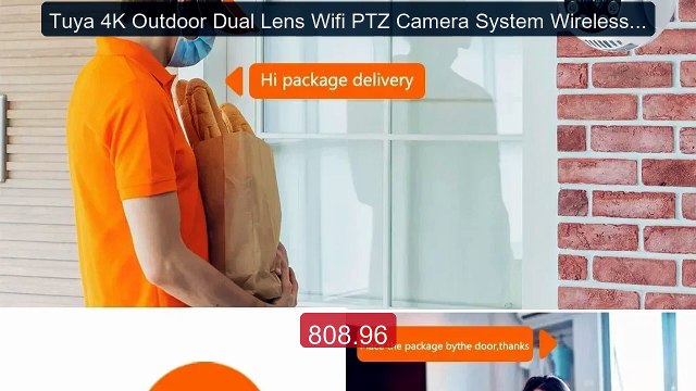 Tuya 4K Outdoor Dual Lens Wifi PTZ Camera System Wireless Dual... Best Buy 2026 | Great Quality!