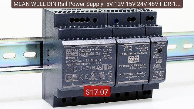 MEAN WELL DIN Rail Power Supply 5V 12V 15V 24V 48V HDR-15 HDR-30 ... Best Deal 2026 | Shop Now!