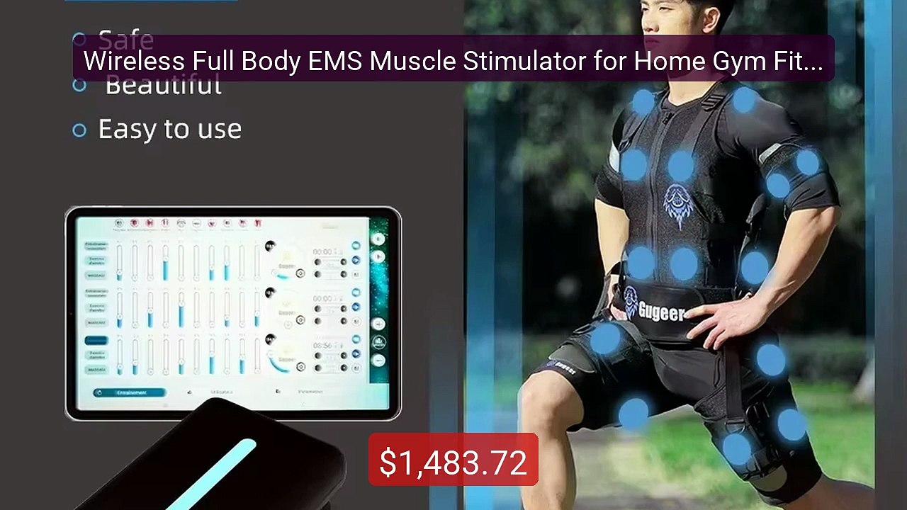 Wireless Full Body EMS Muscle Stimulator for Home Gym Fitness ... -- Best Buy 2026 | Great Quality!