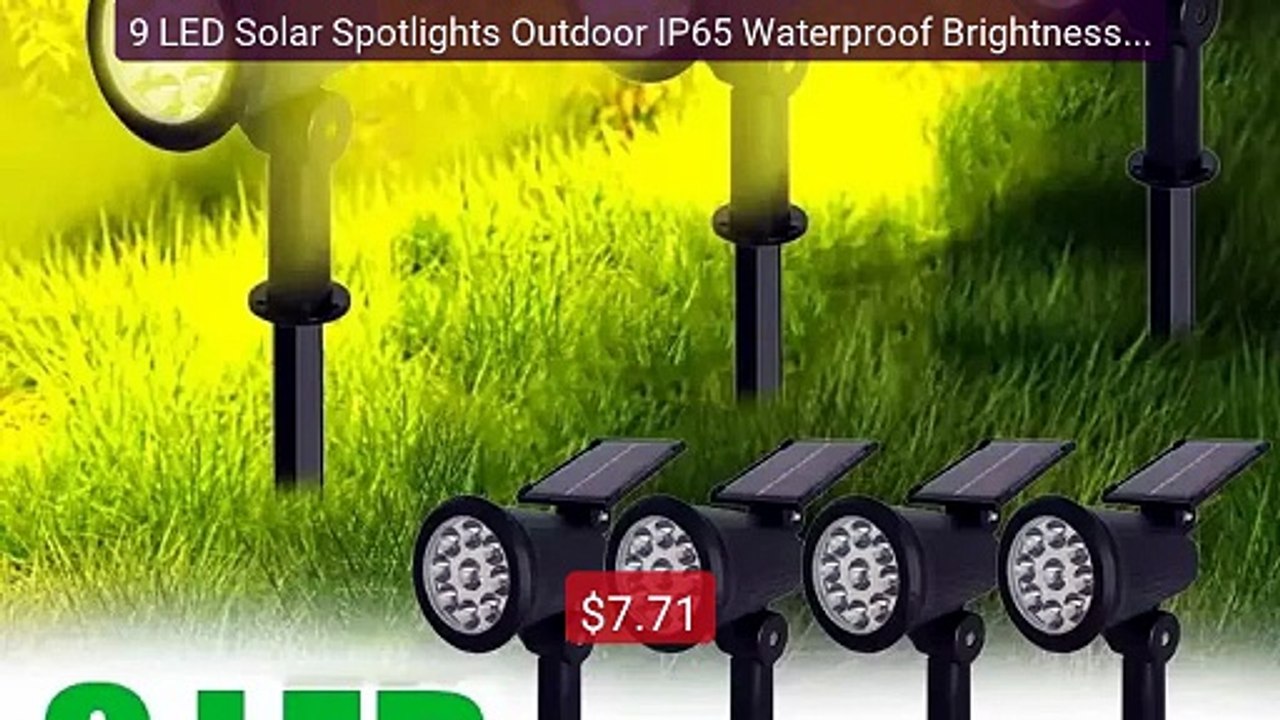 9 LED Solar Spotlights Outdoor IP65 Waterproof Brightness Adju... -- Hot Deal 2026 | Limited Offer!