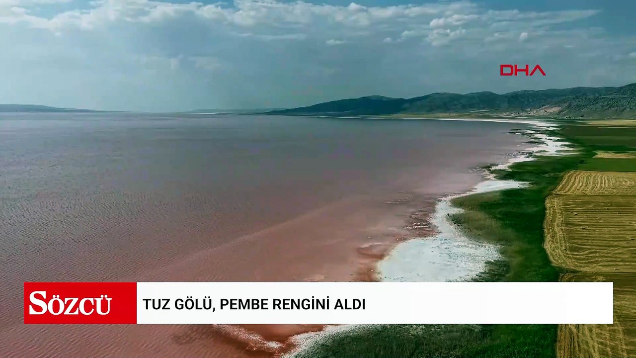 Tuz Gölü, pembe rengini aldı