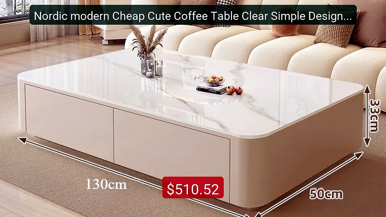 Nordic modern Cheap Cute Coffee Table Clear Simple Designer Writing... -- Top Rated 2026 | Buy Now!