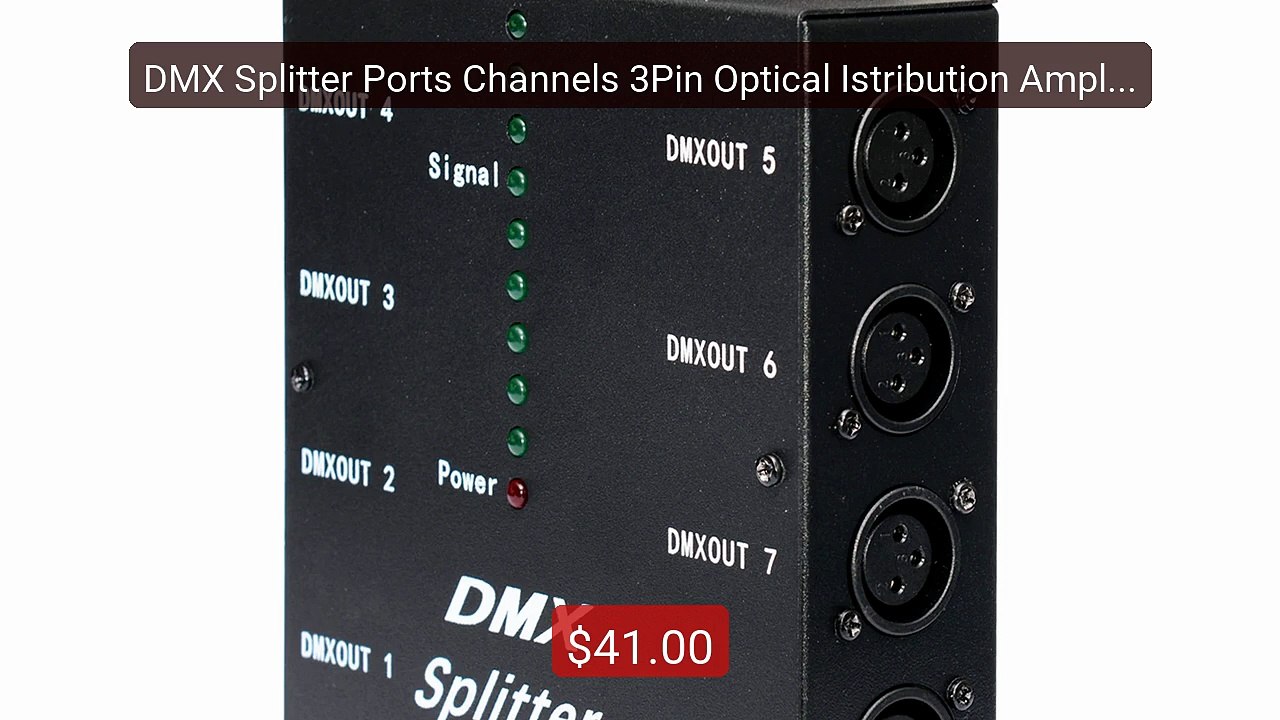 DMX Splitter Ports Channels 3Pin Optical Istribution Amplifier for ... -- Top Rated 2026 | Buy Now!