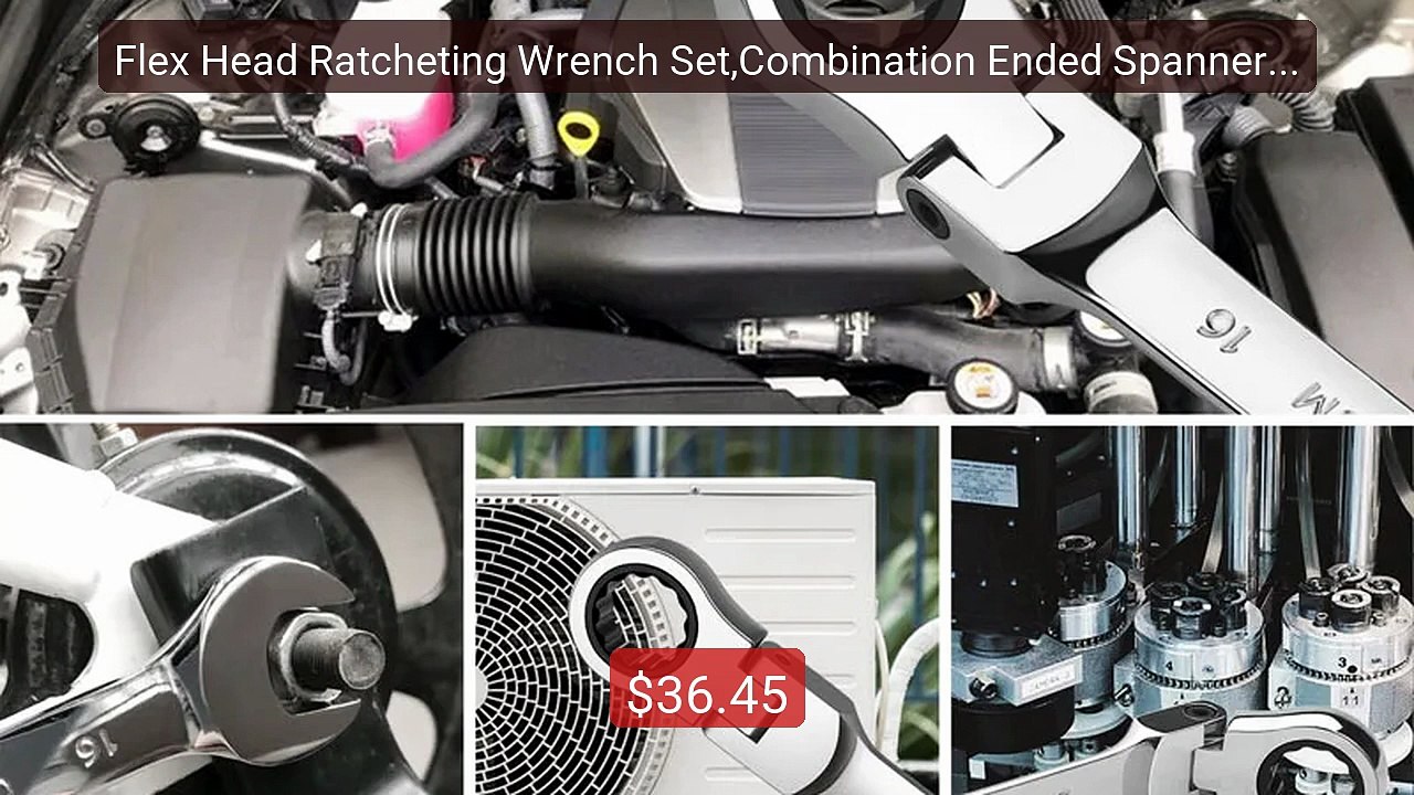 Flex Head Ratcheting Wrench Set,Combination Ended Spanner kits... -- Hot Deal 2026 | Limited Offer!