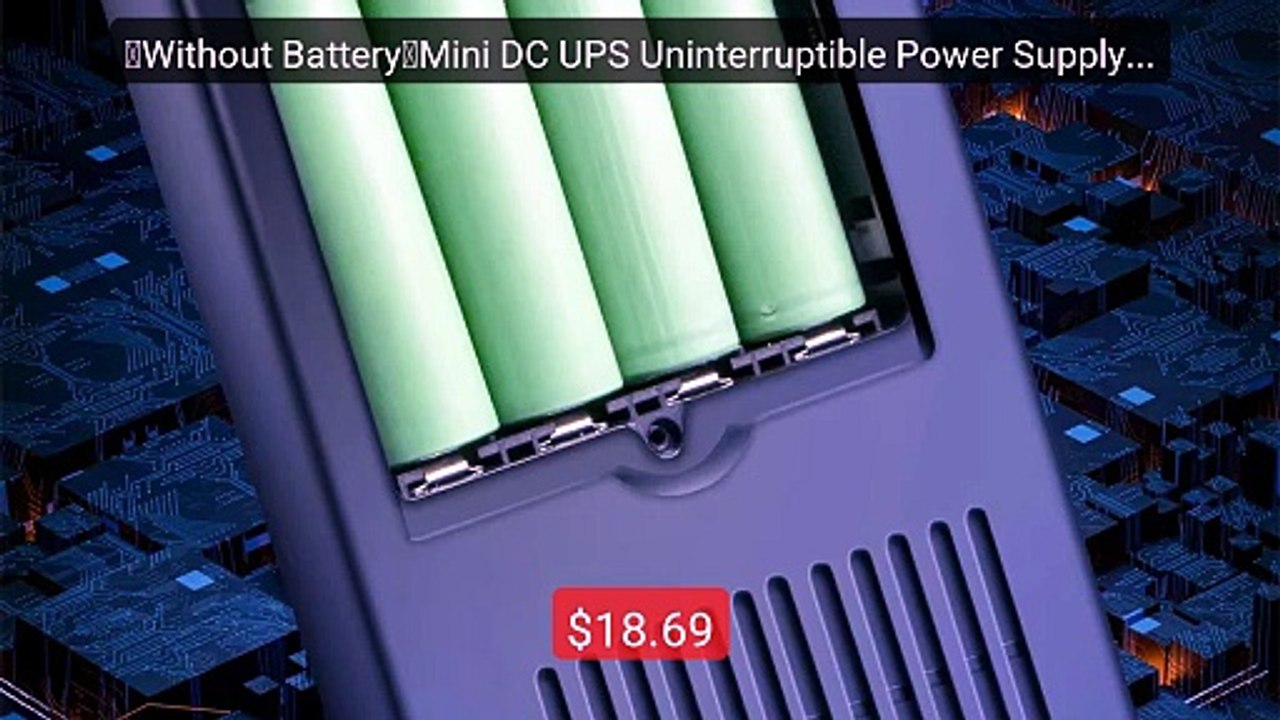 【Without Battery】Mini DC UPS Uninterruptible Power Supply 18650 Rep... -- Top Rated 2026 | Buy Now!