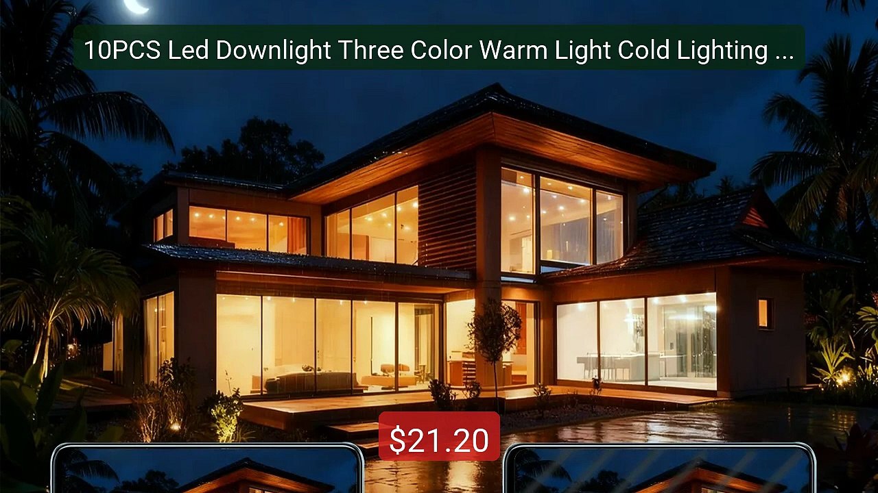 10PCS Led Downlight Three Color Warm Light Cold Lighting 6W-2... -- Amazing Value 2026 | Must Have!