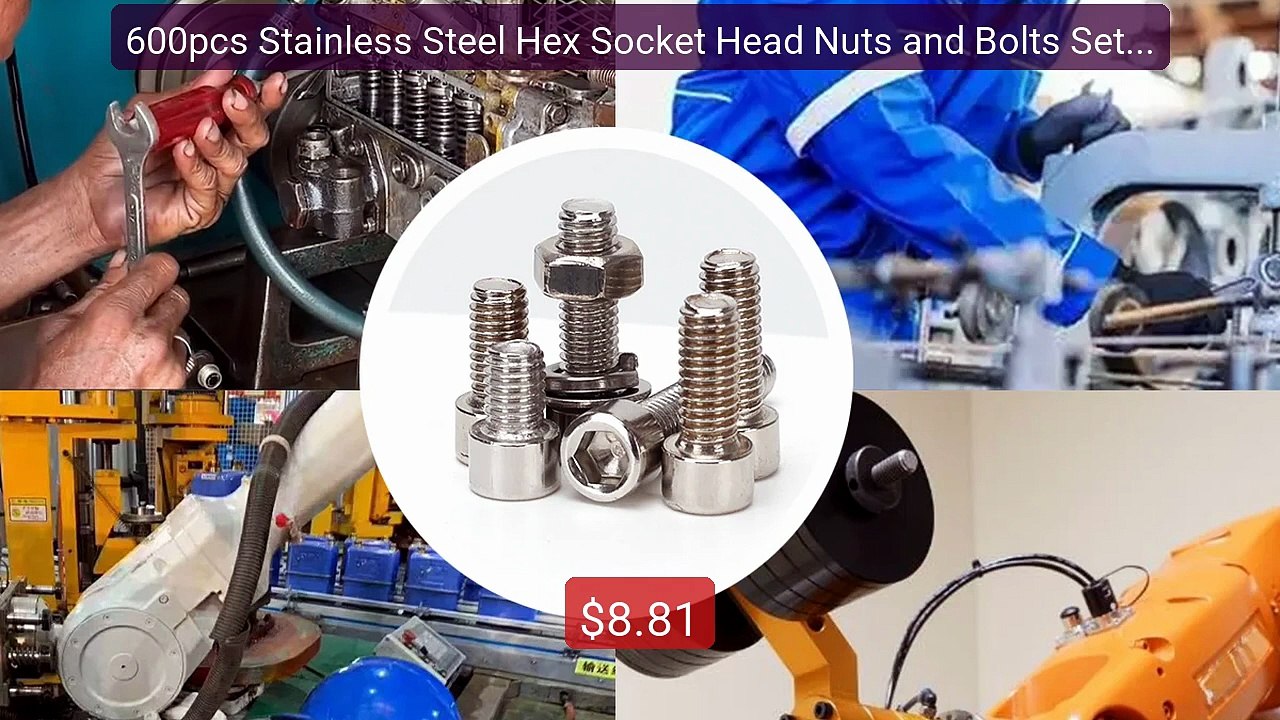 600pcs Stainless Steel Hex Socket Head Nuts and Bolts Set - M3... -- Best Buy 2026 | Great Quality!