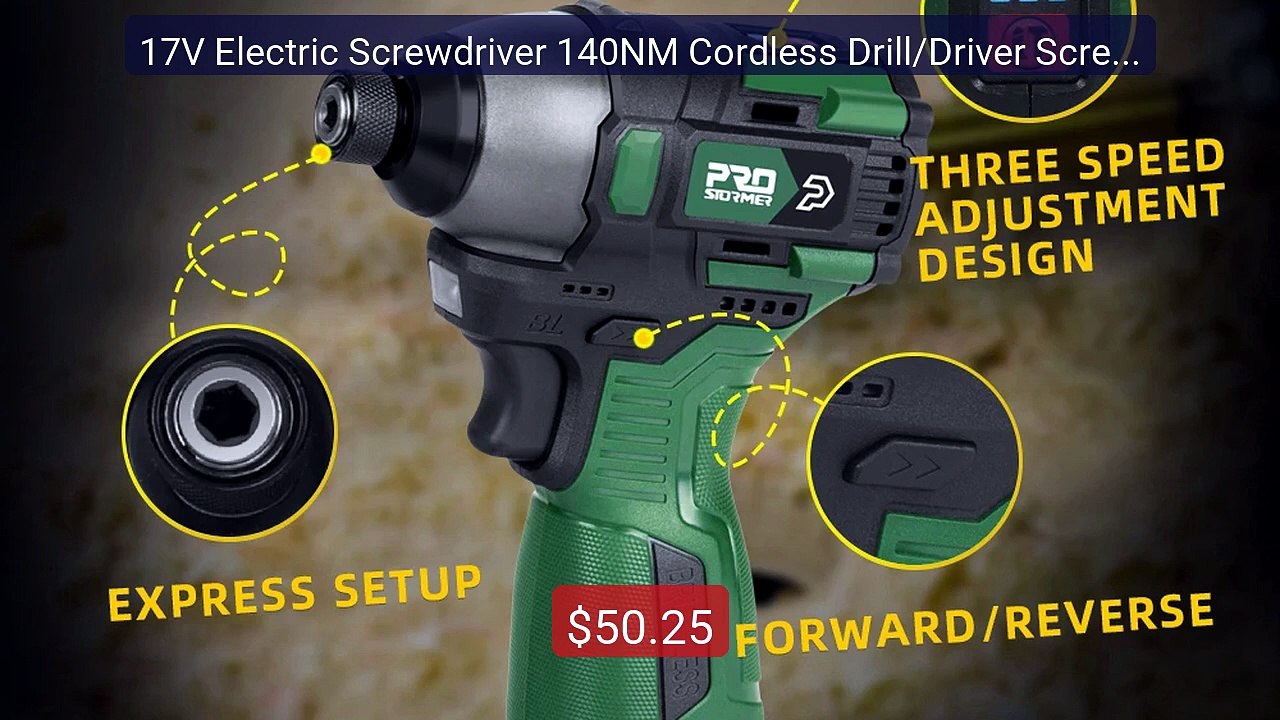 17V Electric Screwdriver 140NM Cordless Drill/Driver Screw 150... -- Best Buy 2026 | Great Quality!