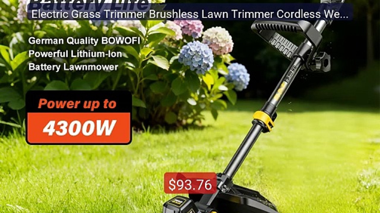 Electric Grass Trimmer Brushless Lawn Trimmer Cordless Weed E... -- Amazing Value 2026 | Must Have!