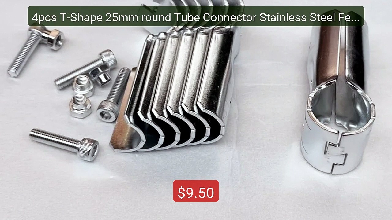 4pcs T-Shape 25mm round Tube Connector Stainless Steel Fence Fixed... -- Best Deal 2026 | Shop Now!