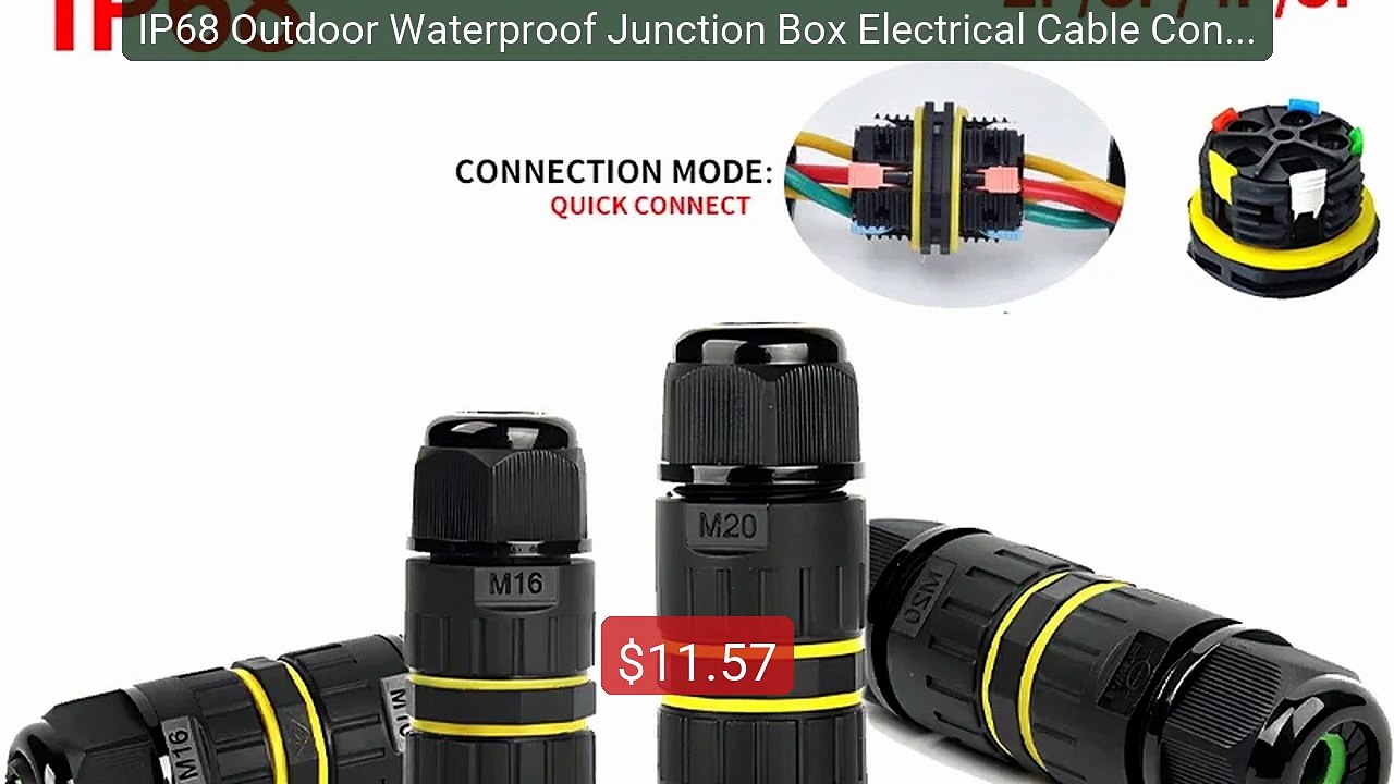 IP68 Outdoor Waterproof Junction Box Electrical Cable Connect... -- Amazing Value 2026 | Must Have!