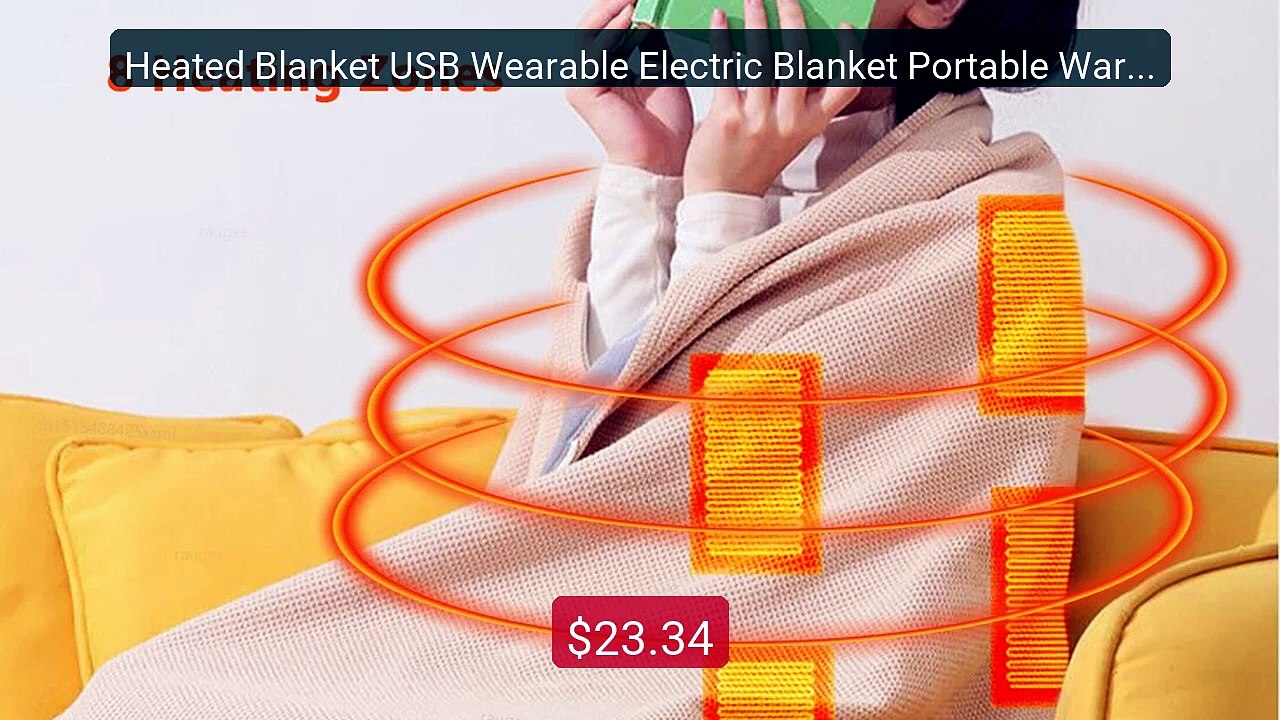 Heated Blanket USB Wearable Electric Blanket Portable Warmer B... -- Hot Deal 2026 | Limited Offer!