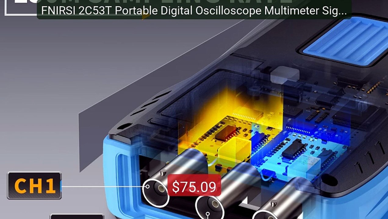 FNIRSI 2C53T Portable Digital Oscilloscope Multimeter Signal ... -- Amazing Value 2026 | Must Have!