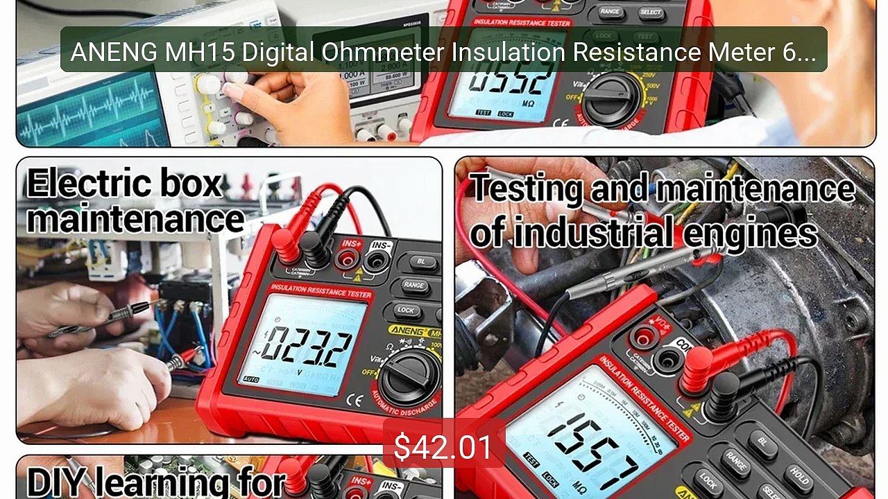 ANENG MH15 Digital Ohmmeter Insulation Resistance Meter 6000 Count... -- Best Deal 2026 | Shop Now!