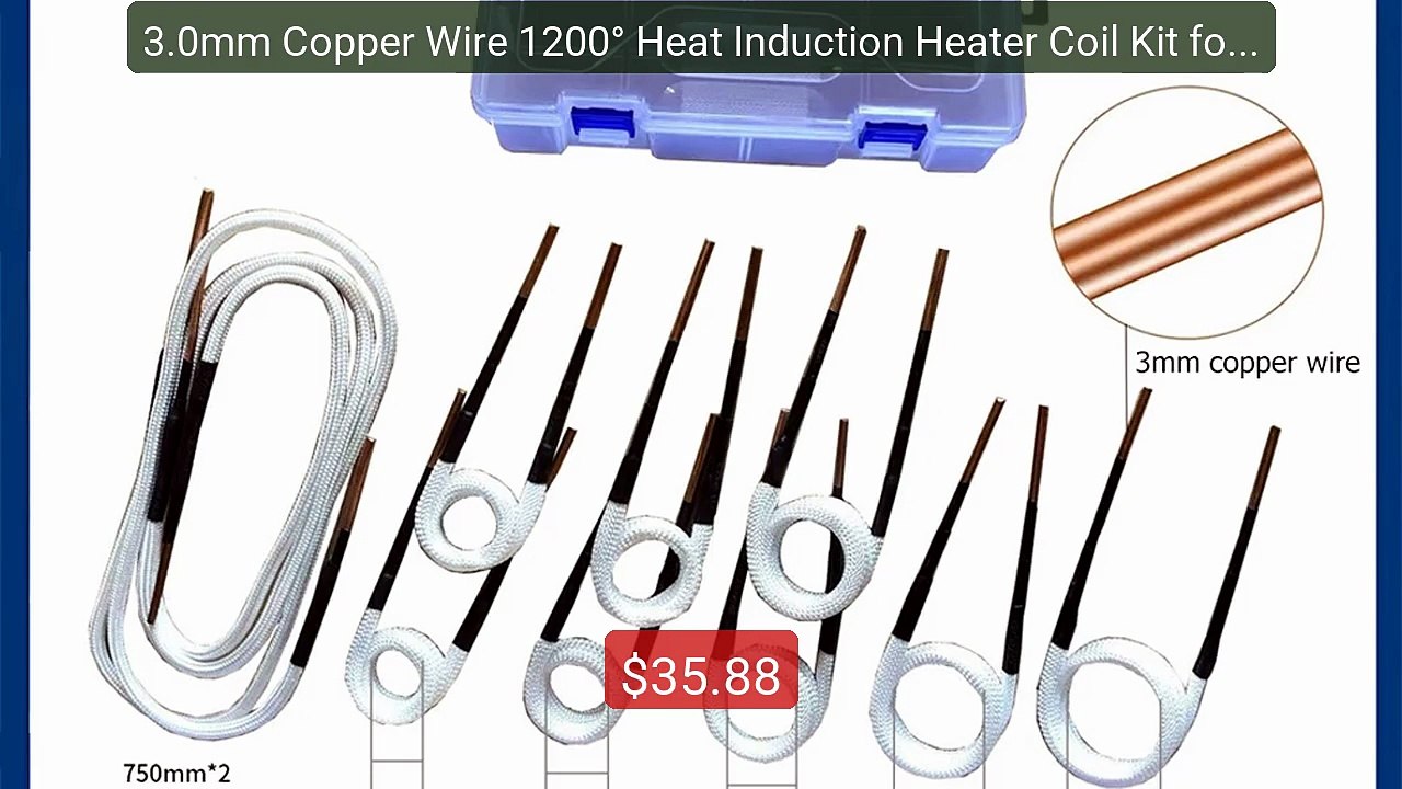 3.0mm Copper Wire 1200° Heat Induction Heater Coil Kit for Ma... -- Amazing Value 2026 | Must Have!
