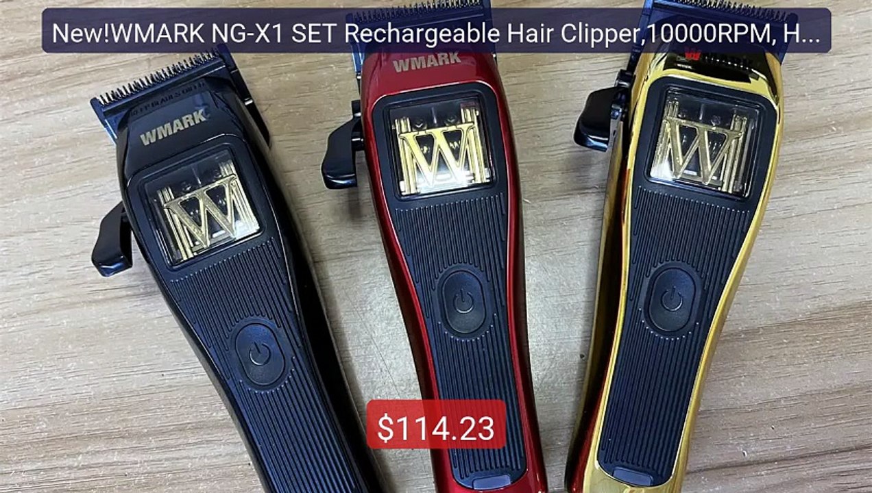 New!WMARK NG-X1 SET Rechargeable Hair Clipper,10000RPM, Hair ... -- Amazing Value 2026 | Must Have!
