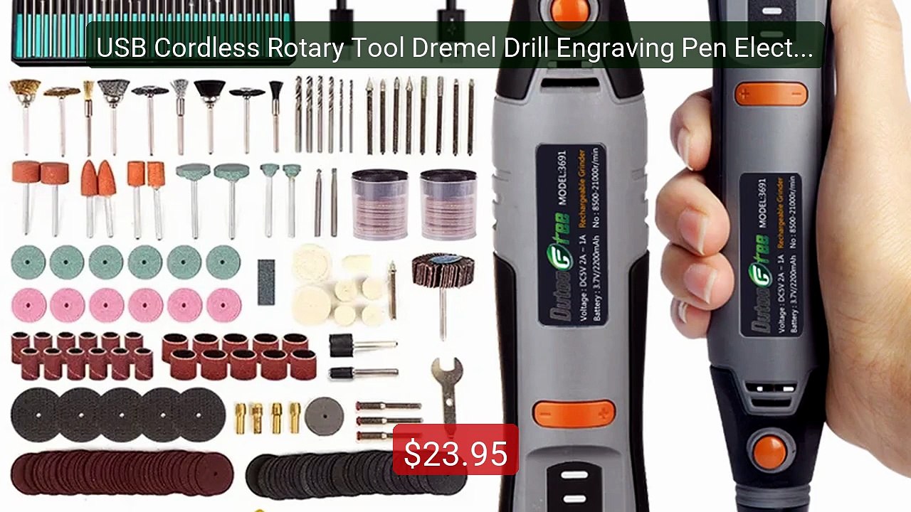 USB Cordless Rotary Tool Dremel Drill Engraving...