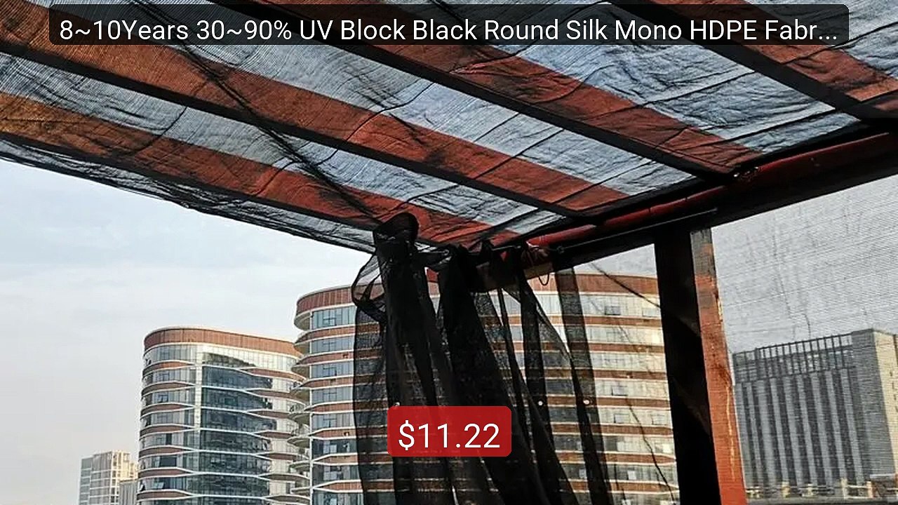 8~10Years 30~90% UV Block Black Round Silk Mono HDPE Fabric M... -- Amazing Value 2026 | Must Have!