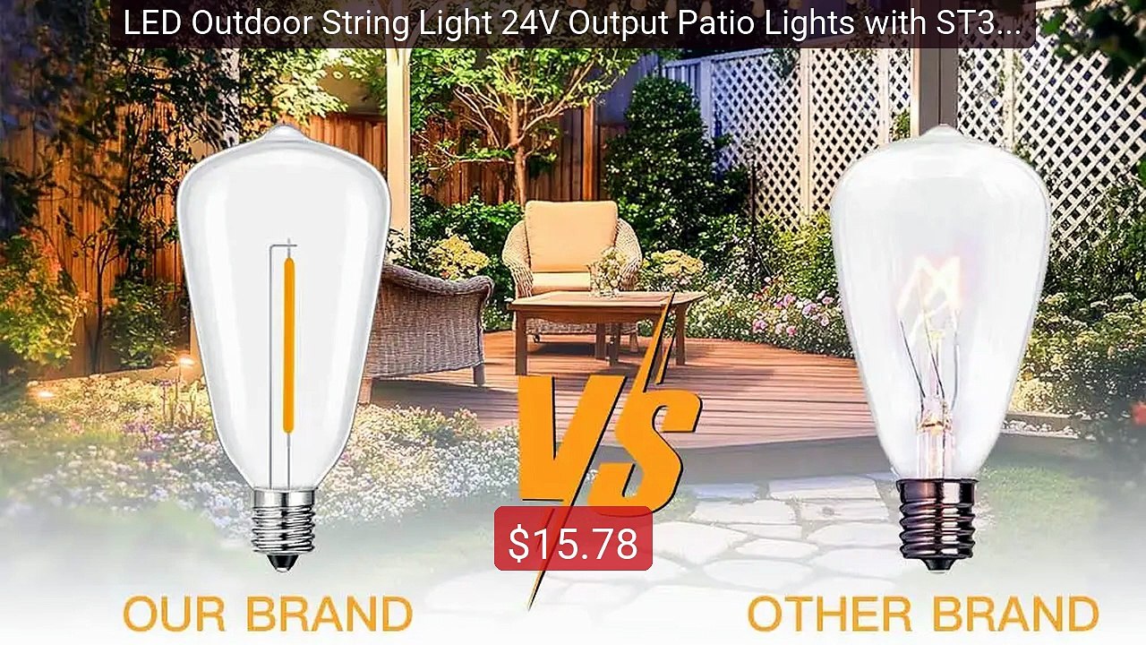 LED Outdoor String Light 24V Output Patio Lights with ST38 ... -- Top Pick 2026 | Unbeatable Price!