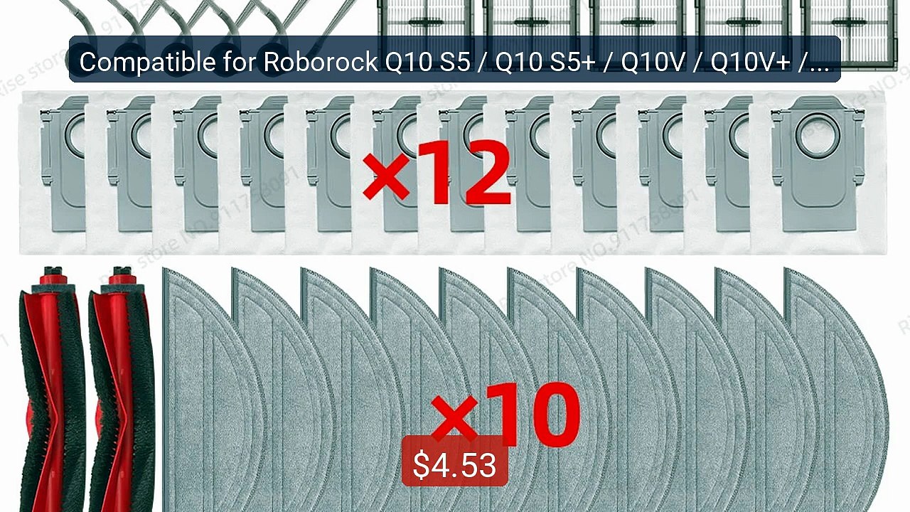 Compatible for Roborock Q10 S5 / Q10 S5+ / Q10V / Q10V+ / Q10 VF /... -- Best Deal 2026 | Shop Now!