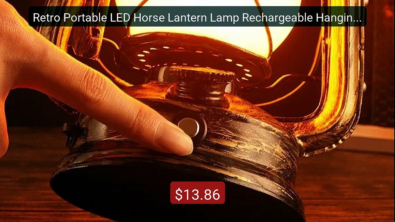 Retro Portable LED Horse Lantern Lamp Rechargeable Hanging Camping ... -- Top Rated 2026 | Buy Now!