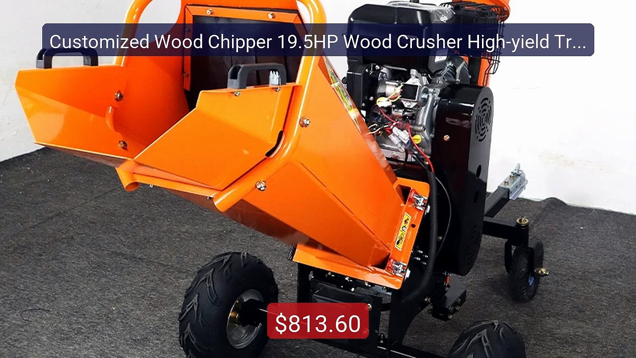 Customized Wood Chipper 19.5HP Wood Crusher High-yield Tree... -- Top Pick 2026 | Unbeatable Price!