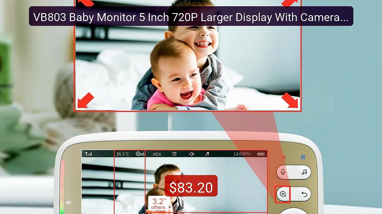 VB803 Baby Monitor 5 Inch 720P Larger Display With Camera 330°... -- Hot Deal 2026 | Limited Offer!