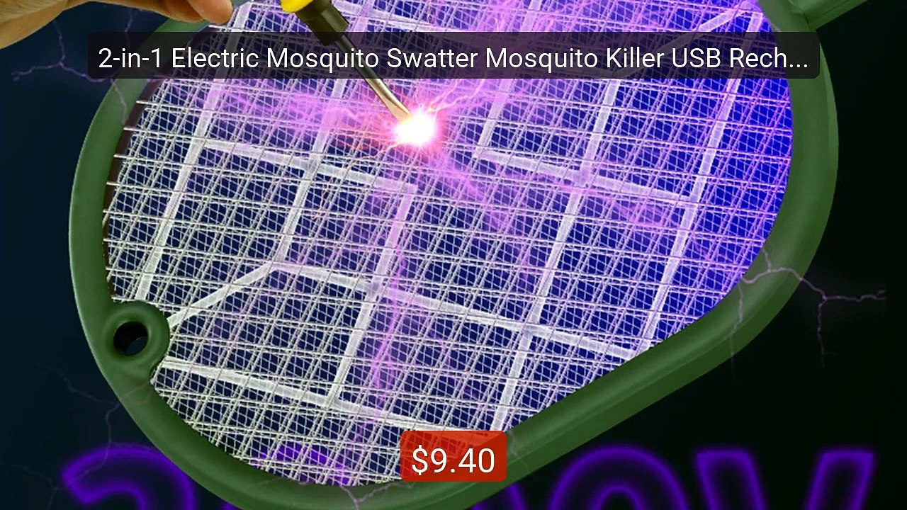 2-in-1 Electric Mosquito Swatter Mosquito Killer USB Recharge... -- Amazing Value 2026 | Must Have!
