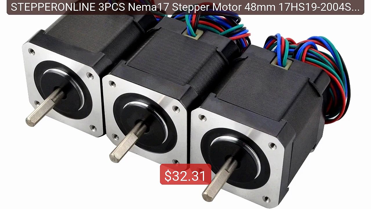 STEPPERONLINE 3PCS Nema17 Stepper Motor 48mm 17HS19-2004S1 Mot... -- Hot Deal 2026 | Limited Offer!