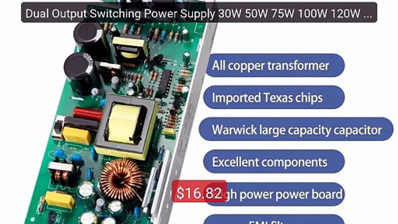 Dual Output Switching Power Supply 30W 50W 75W 100W 120W 350W 500W ... -- Top Rated 2026 | Buy Now!
