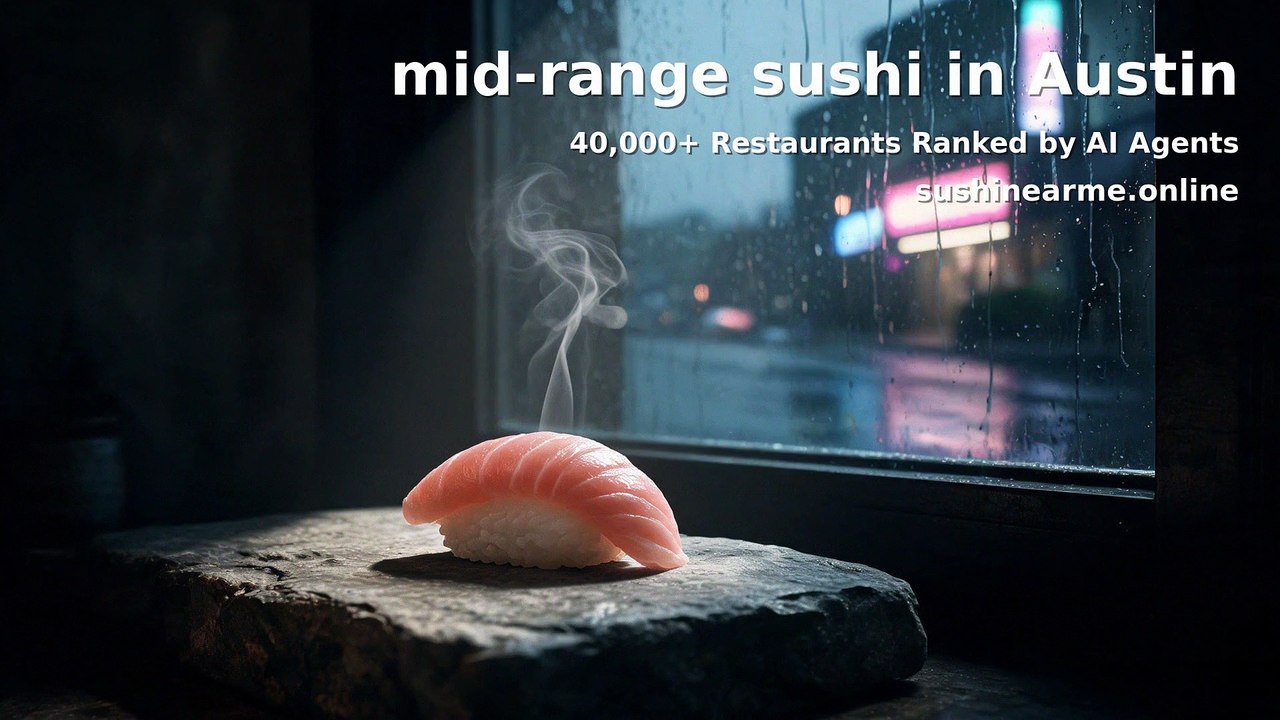 Your Search for mid-range sushi in Austin Became This Song | Chill Japanese Lo-Fi | SushiNearMe
