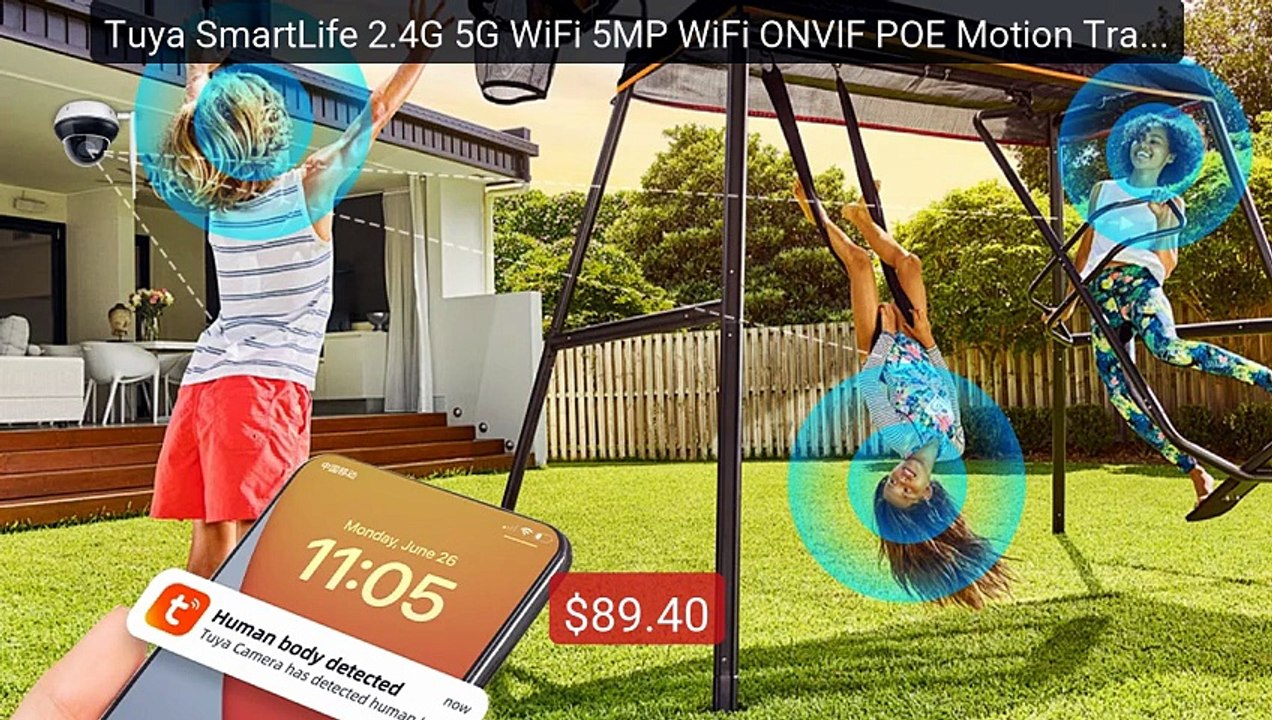 Tuya SmartLife 2.4G 5G WiFi 5MP WiFi ONVIF POE Motion Track... -- Top Pick 2026 | Unbeatable Price!