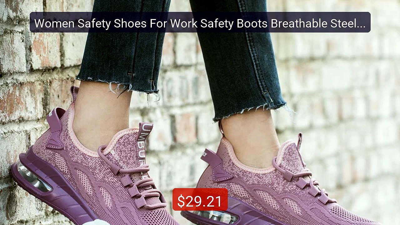 Women Safety Shoes For Work Safety Boots Breathable Steel Toe  Punc... -- Top Rated 2026 | Buy Now!