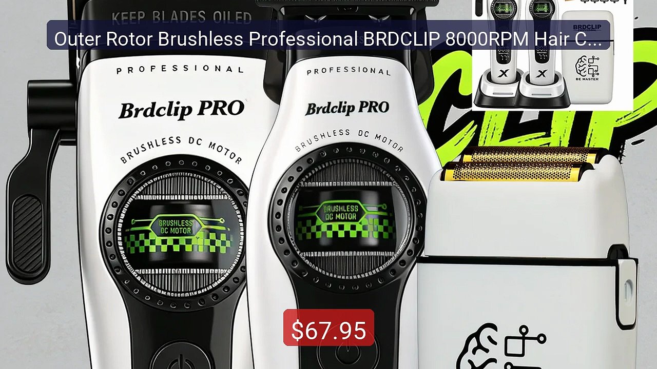 Outer Rotor Brushless Professional BRDCLIP 8000RPM Hair Clippe... -- Hot Deal 2026 | Limited Offer!
