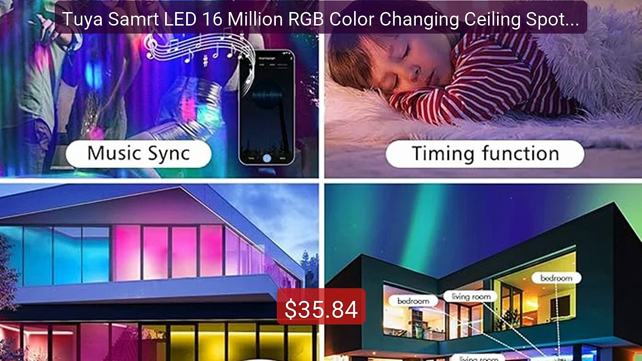 Tuya Samrt LED 16 Million RGB Color Changing Ceiling Spot Ligh... -- Hot Deal 2026 | Limited Offer!