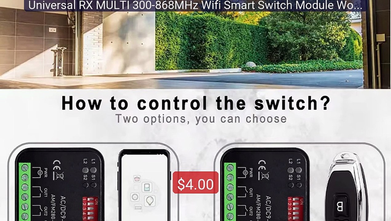 Universal RX MULTI 300-868MHz Wifi Smart Switch Module Works With ... -- Best Deal 2026 | Shop Now!