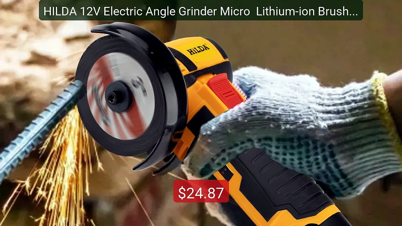 HILDA 12V Electric Angle Grinder Micro  Lithium-ion Brushless... -- Amazing Value 2026 | Must Have!