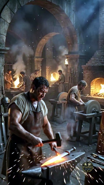 ⚔️ Before a Roman soldier ever stepped onto the battlefield, his greatest weapon had already survived the ultimate test—fire.