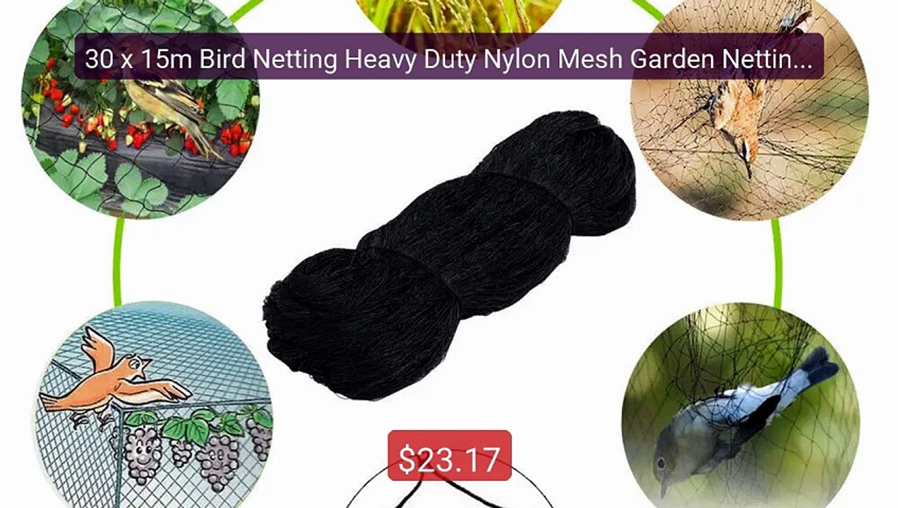 30 x 15m Bird Netting Heavy Duty Nylon Mesh Garden Netting Pro... -- Best Buy 2026 | Great Quality!