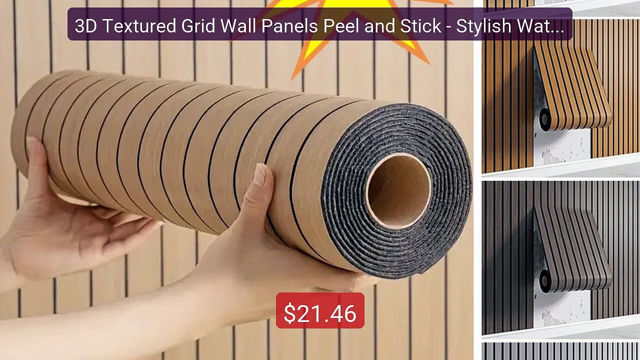 3D Textured Grid Wall Panels Peel and Stick - Stylish Waterproof W... -- Best Deal 2026 | Shop Now!
