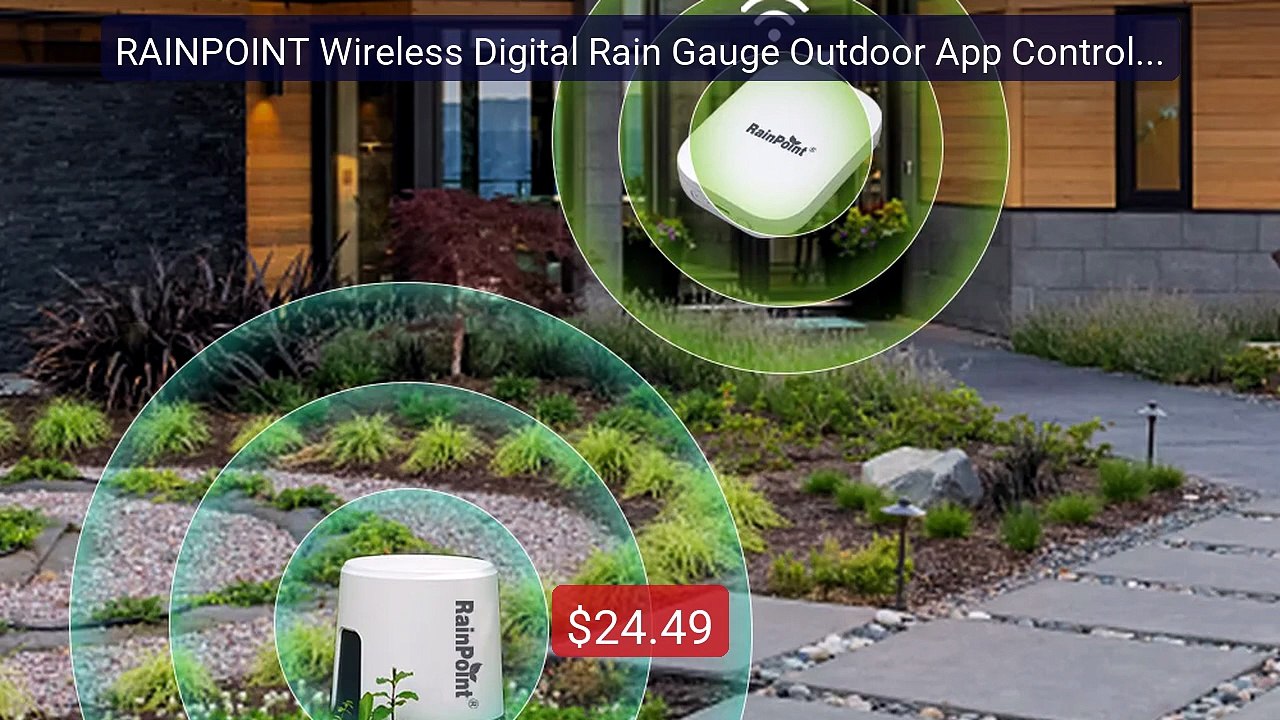 RAINPOINT Wireless Digital Rain Gauge Outdoor App Control Smar... -- Hot Deal 2026 | Limited Offer!