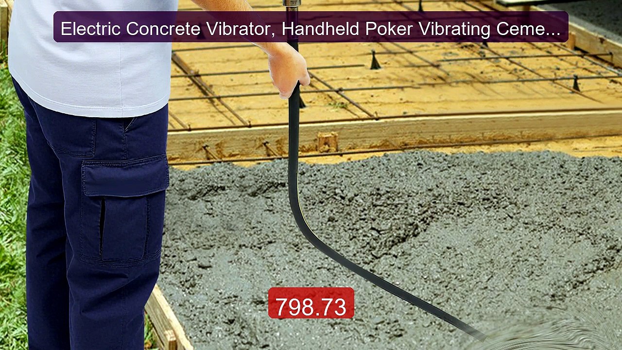 Electric Concrete Vibrator, Handheld Poker Vibrating Cement Mi... -- Hot Deal 2026 | Limited Offer!