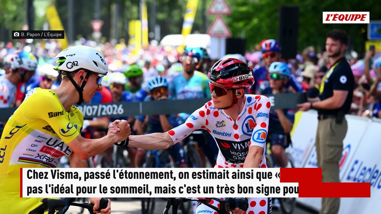 Tadej Pogacar et Jonas Vingegaard contrôlés en pleine nuit sur le Tour de France - Cyclisme - Tour de France 2026