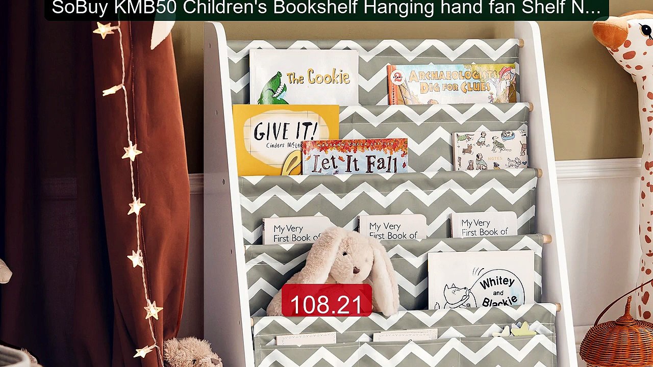 SoBuy KMB50 Children's Bookshelf Hanging hand fan Shelf Newspa... -- Hot Deal 2026 | Limited Offer!