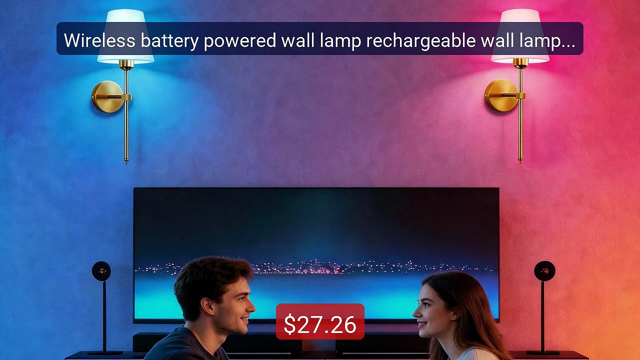 Wireless battery powered wall lamp rechargeable wall lamp dimmable ... -- Top Rated 2026 | Buy Now!
