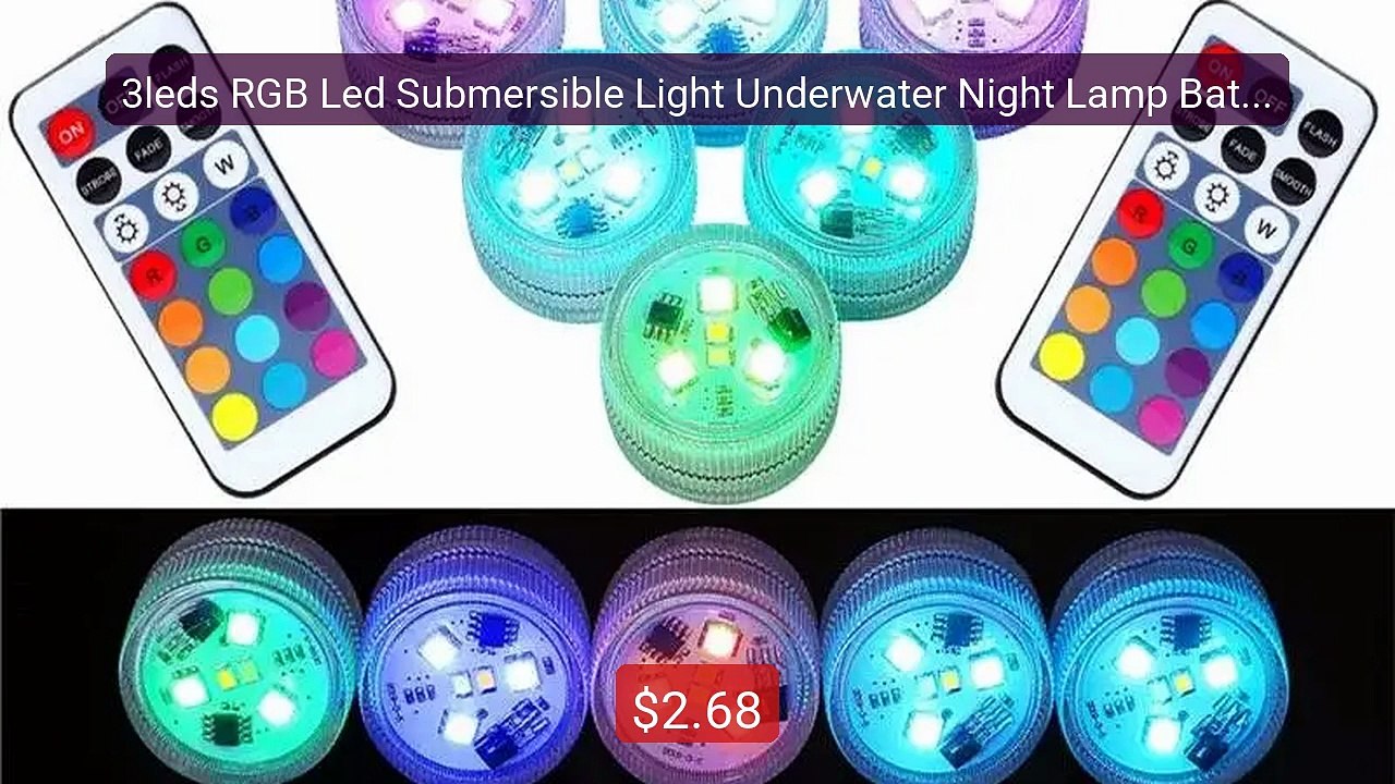 3leds RGB Led Submersible Light Underwater Night Lamp Battery Opera... -- Top Rated 2026 | Buy Now!