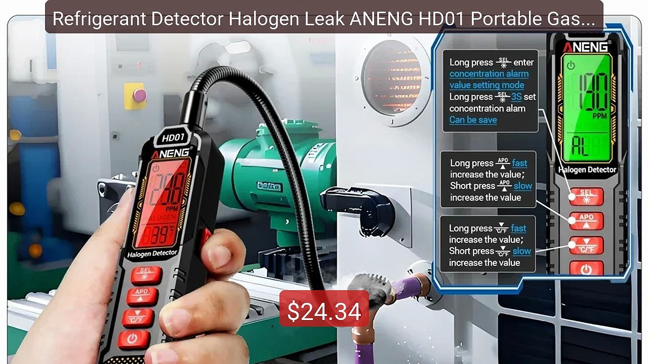 Refrigerant Detector Halogen Leak ANENG HD01 Portable Gas Freo... -- Best Buy 2026 | Great Quality!