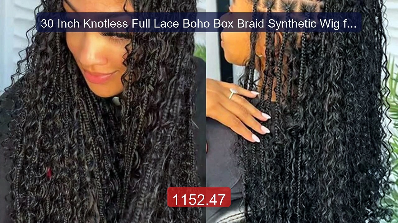 30 Inch Knotless Full Lace Boho Box Braid Synthetic Wig for Women B... -- Top Rated 2026 | Buy Now!