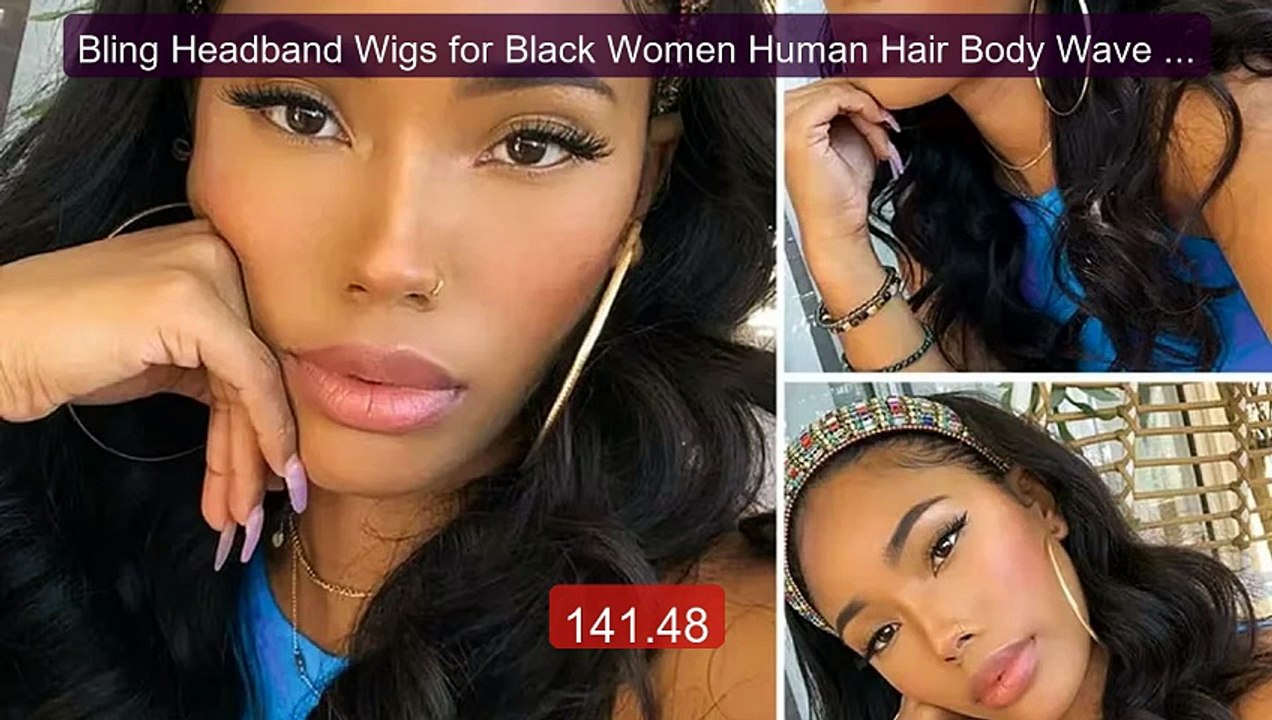 Bling Headband Wigs for Black Women Human Hair Body Wave Head... -- Amazing Value 2026 | Must Have!