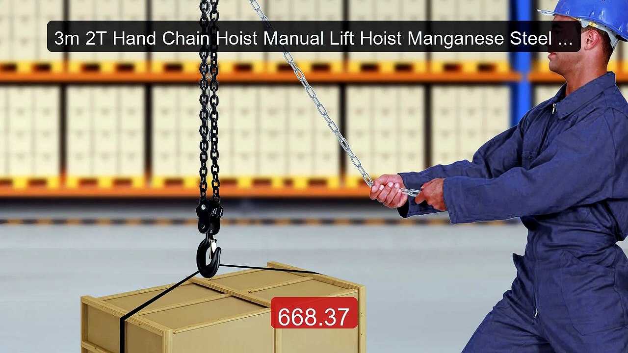 3m 2T Hand Chain Hoist Manual Lift Hoist Manganese Steel 360° ... -- Best Buy 2026 | Great Quality!